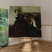 Reproductie van het schilderij Romantisch paar zittend bij piano - Dean Cornwell