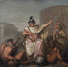 Rome als heerseres van de wereld - Nicolai Abildgaard — gepresenteerd in een interieur