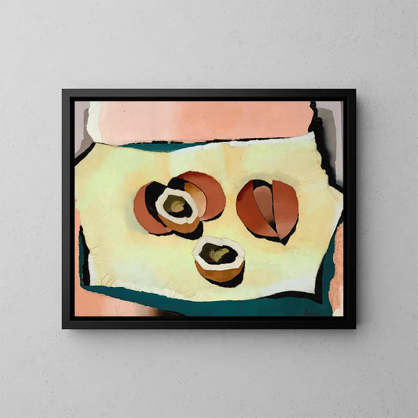 Kokosnoot - Romuald Kamil Witkowski — ingelijst kunstwerk aan de muur