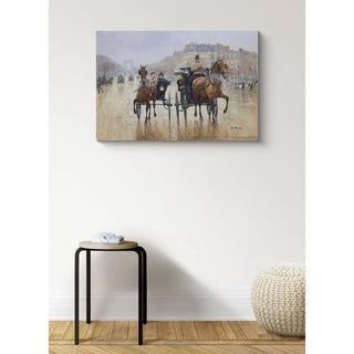 Rond-Point des Champs-Élysées - Jean Béraud | Reproduction Tableau Décoration murale affiche copie