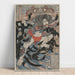Reproductie van het schilderij Rori Hakuchō Chōjun (uit de serie De 108 helden van de roman Shui Hu Zhuan) - Utagawa Kuniyoshi