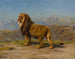 Leeuw in een berglandschap - Rosa Bonheur — weergave van het kunstwerk