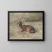Rustende hert - Rosa Bonheur — ingelijst kunstwerk aan de muur