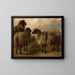 Drie wollige schapen - Rosa Bonheur — ingelijst kunstwerk aan de muur
