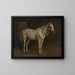 Paard wit - Rosa Bonheur — ingelijst kunstwerk aan de muur