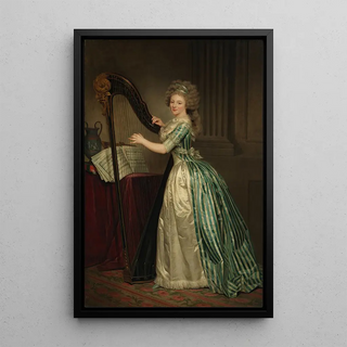 RoseAdelade Ducreux - SelfPortrait with a Harp.webp