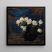 Witte Rozen - Léon Wyczkowski — ingelijst kunstwerk aan de muur