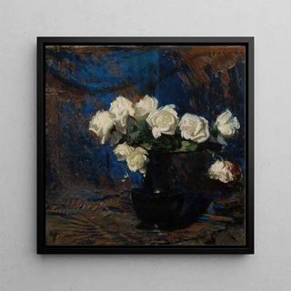 Roses blanches - Léon Wyczkowski