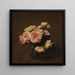 Reproduction of the painting Roses dans un vase de cristal - Henri Fantin-Latour