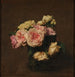 Reproduction of the painting Roses dans un vase de cristal - Henri Fantin-Latour