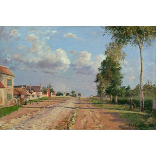 Route de Versailles, Rocquencourt - Camille Pissarro | Reproduction Tableau Décoration murale affiche copie