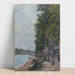 Reproductie van het schilderij van de Route langs de Seine in Saint-Mammès - Alfred Sisley