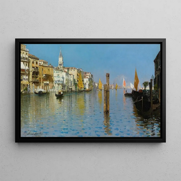 Rubens Santoro - View Across The Grand Canal From Dorsoduro With The Bell Tower Of San Marco.webp