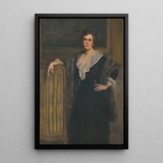Rudolf Bacher - Portrait of a standing woman.webp