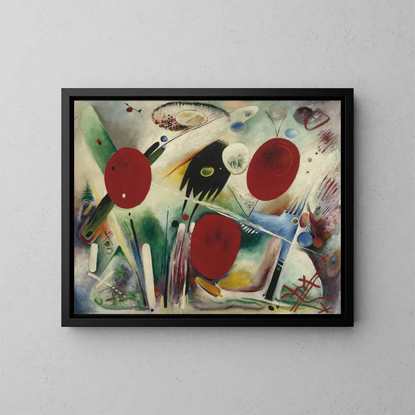 Symfonie - Rudolf Bauer — ingelijst kunstwerk aan de muur