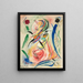 Mariene vormen zonder titel - Rudolf Bauer — ingelijst kunstwerk aan de muur