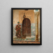 A holy man near an entrance - Rudolf Ernst — framed artwork on a wall