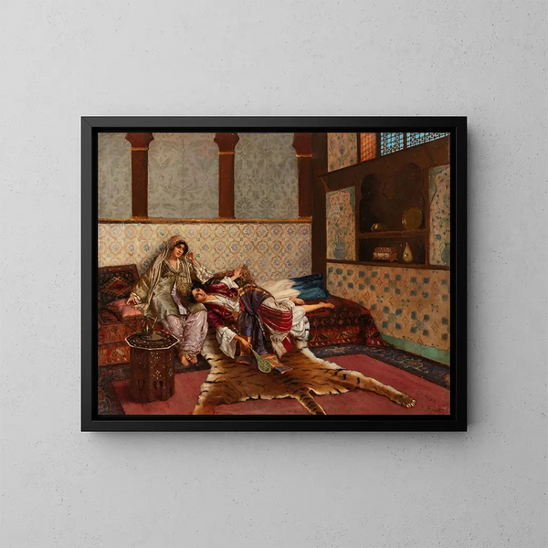 Zachte wiegelied - Rudolf Ernst — ingelijst kunstwerk aan de muur