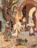 De hoefsmid - Rudolf Ernst — weergave van het kunstwerk