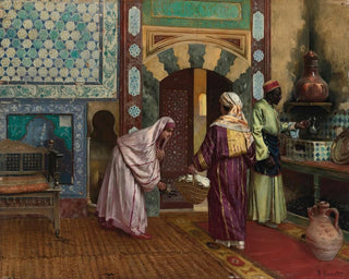 Le Hammam - Rudolf Ernst — weergave van het kunstwerk