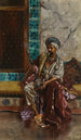 De Waterpijproker - Rudolf Ernst — weergave van het kunstwerk