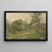 Farm under the Trees - Rudolf Hückner — framed artwork on a wall