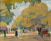 Allée in Hyde Park - Rudolf Hellwag — weergave van het kunstwerk