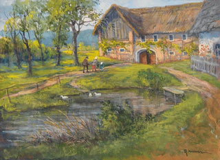 Rudolf Kierner - Bauernhof und Ententeich.webp