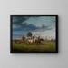Een paardenrace - Rudolf Kuntz — ingelijst kunstwerk aan de muur