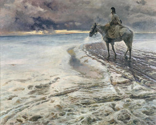 Rudolf Otto Ritter von Ottenfeld - A Rider in the Snow Vedette.webp