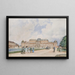van Vue du Belvédère supérieur à Vienne - Rudolf von Alt — ingelijst kunstwerk aan de muur