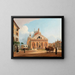van het uitzicht op de basiliek van Sint-Antonius van Padua - Rudolf von Alt — ingelijst kunstwerk aan de muur