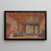 Een interieur in het kasteel van Romberk - Rudolf von Alt — ingelijst kunstwerk aan de muur