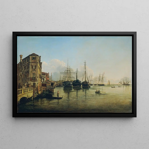 Rudolf von Alt - Ansicht der Strada Nuova gegen die Giardini Pubblici in Venedig.webp