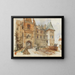 Pont en ingang van het kasteel van Leby - Rudolf von Alt — ingelijst kunstwerk aan de muur