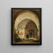 van het portaal van de abdijkerk van Nonnberg in Salzburg - Rudolf von Alt — ingelijst kunstwerk aan de muur