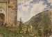 Het kerkhof in Gastein - Rudolf von Alt — weergave van het kunstwerk