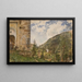 Het kerkhof in Gastein - Rudolf von Alt — ingelijst kunstwerk aan de muur
