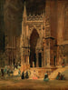 Het poortgebouw van de kathedraal van Regensburg - Rudolf von Alt — weergave van het kunstwerk
