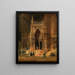 Het poortgebouw van de kathedraal van Regensburg - Rudolf von Alt — ingelijst kunstwerk aan de muur