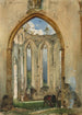 Ruïne van een kerk - Rudolf von Alt — weergave van het kunstwerk