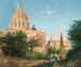 Sint-Pieter vanaf de tuin van Vaticaan - Rudolf von Alt — weergave van het kunstwerk