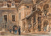 La cour à arcades du Landhaus à Graz - Rudolf von Alt — weergave van het kunstwerk
