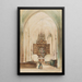 L'altarpiece marial dans l'église de Hallstatt - Rudolf von Alt — ingelijst kunstwerk aan de muur