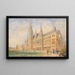 L'Hôtel de Ville de Vienne and the Town Hall Square with Figures - Rudolf von Alt — framed artwork on a wall