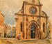 De kathedraal van Sibenik in Dalmatië - Rudolf von Alt — weergave van het kunstwerk
