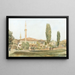 Vue du palais des Khans à Bakhtchissaraï, Crimée - Rudolf von Alt — ingelijst kunstwerk aan de muur