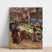 Reproductie van het schilderij Joodse straat in Amsterdam - Max Liebermann