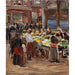 Reproductie van het schilderij Joodse straat in Amsterdam - Max Liebermann