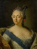 Portret van Elizabeth Petrovna - Russische school — weergave van het kunstwerk